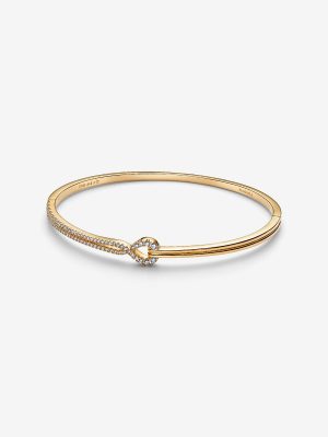 Lab-grown Diamond Pavé Double Row Bangle