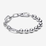 ME Metal Bead & Link Chain Bracelet
