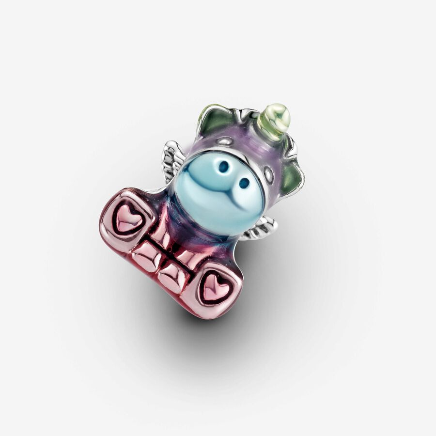 Colourful Rainbow Bruno the Unicorn Charm - Image 4
