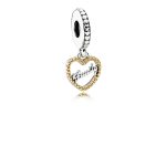 Family Script Dangle Charm - Sterling Silver