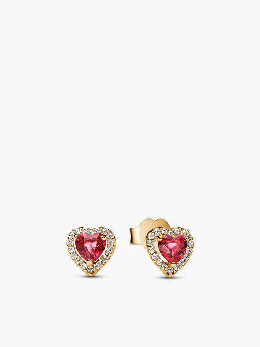 Red Heart Necklace and earring set - Image 3