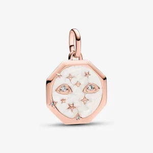 Sparkling Eyes Medallion Charm