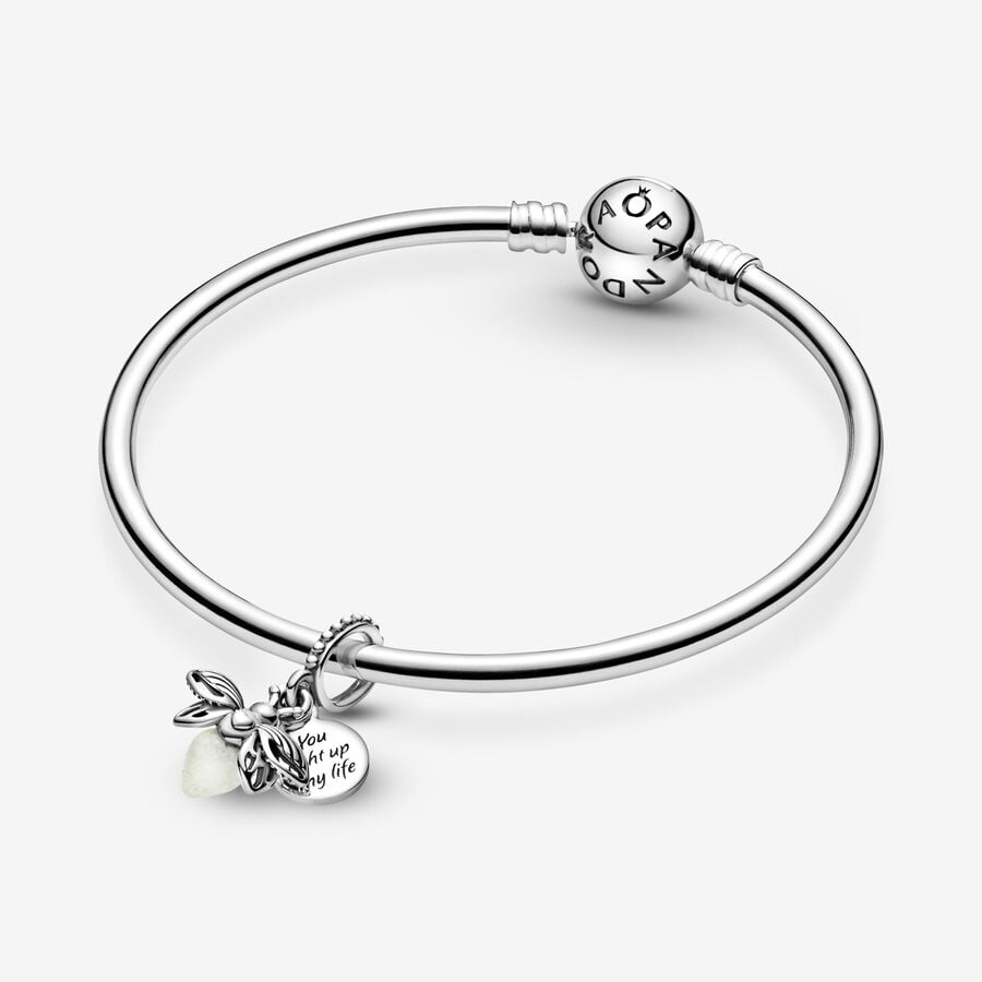 Glow-in-the-dark Firefly Dangle Charm-Sterling silver - Image 5