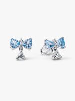 Bridgerton Blue Bow Stud Earrings