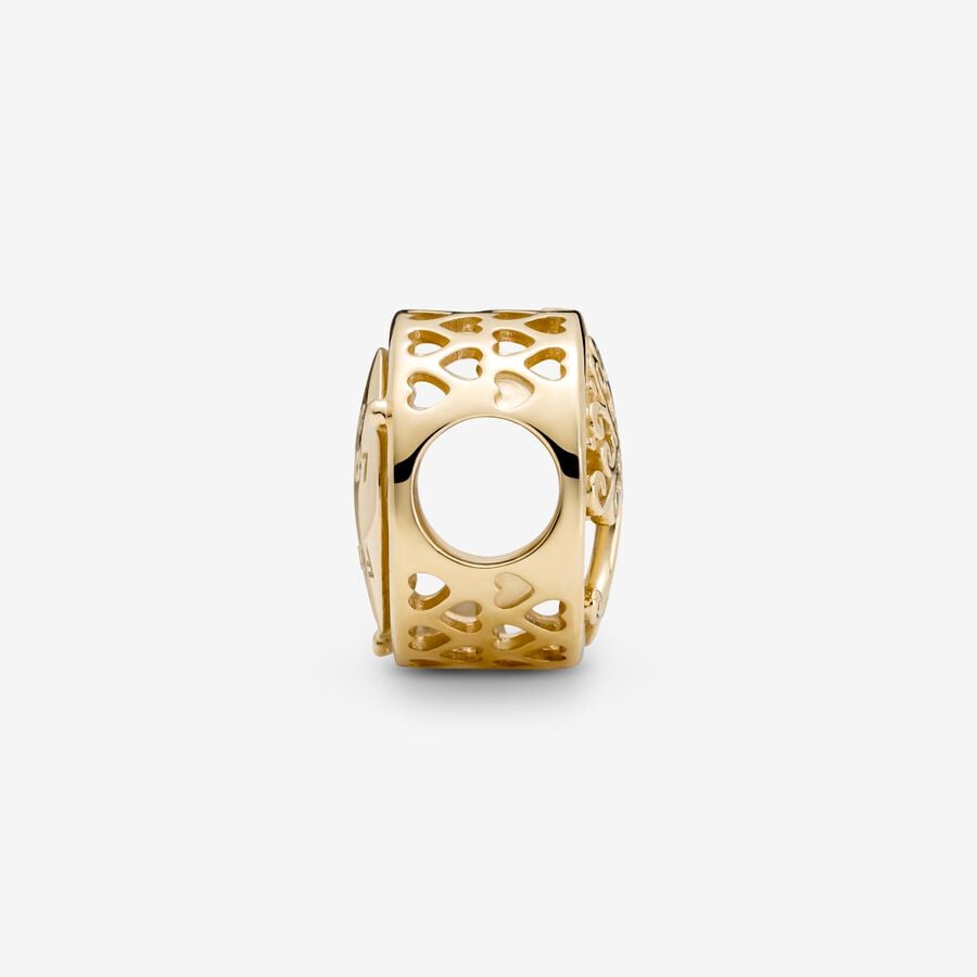 Openwork Family Roots Charm Gold - Image 3