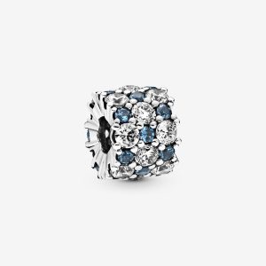 Blue and Clear Sparkle Charm