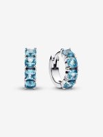 Light Blue Hoop Earrings