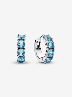 Light Blue Hoop Earrings