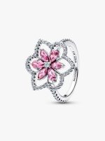 Double Flower Cocktail Ring