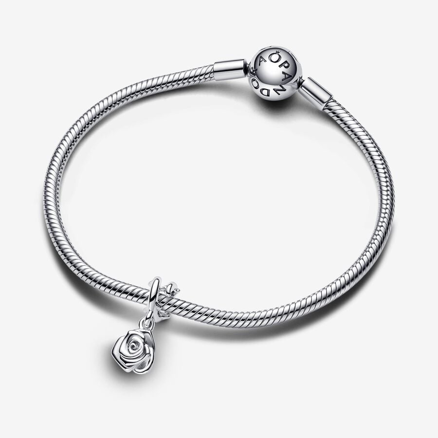 Rose in Bloom Dangle Charm - Image 4