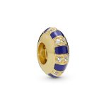 Exotic Stones & Stripes Charm