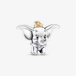 Dumbo Charm, Black and Yellow Enamel