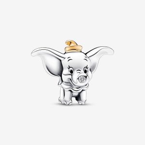 Dumbo Charm, Black and Yellow Enamel