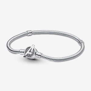 The Logo Clasp Snake Chain Bracelet