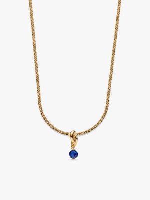 14k Gold Plated September Birthstone Necklace Set