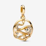 ME Pavé Snake Medallion Charm
