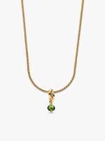 14k Gold Plated August Birthstone Necklace Set