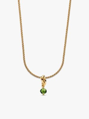 14k Gold Plated August Birthstone Necklace Set