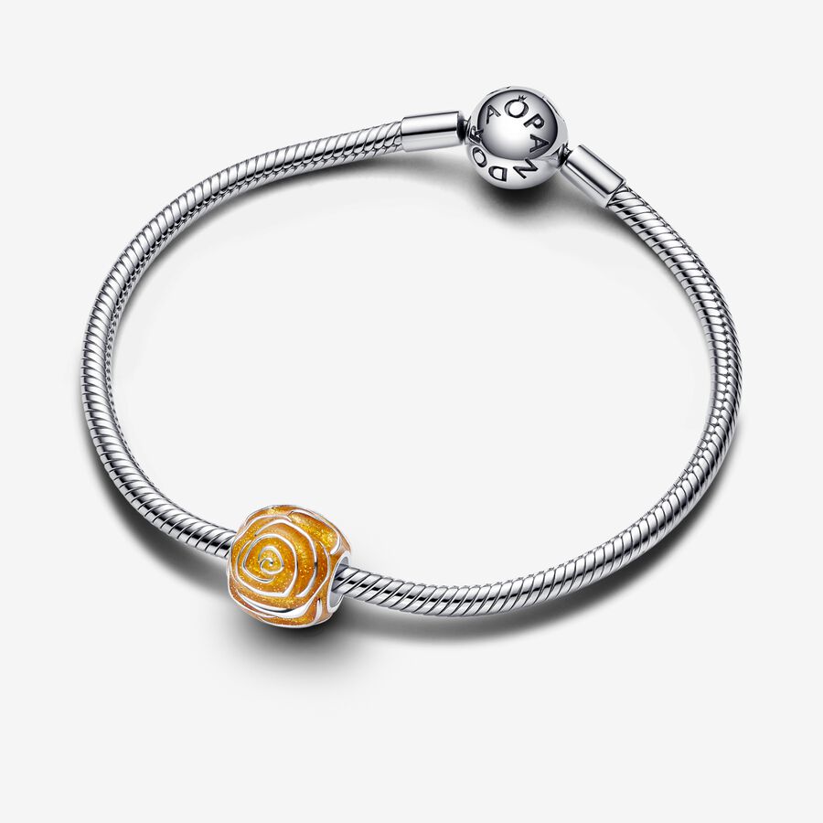 Yellow Rose in Bloom Charm - Image 3
