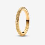 ME Texture & Stones Ring Gold plated