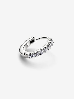 Era Lab-Grown Diamond Pavé Hoop Earrings
