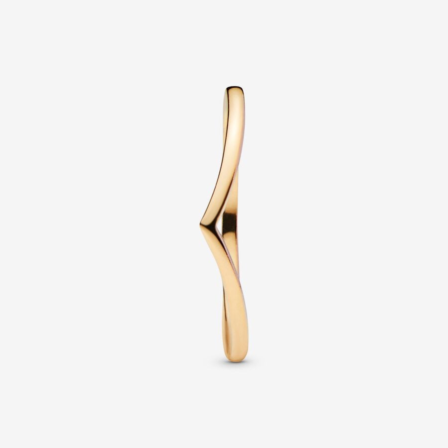 Polished Wishbone Ring - Image 2