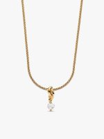 14k Gold Plated April Birthstone Necklace Set