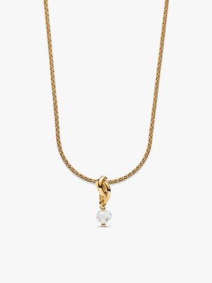 14k Gold Plated April Birthstone Necklace Set