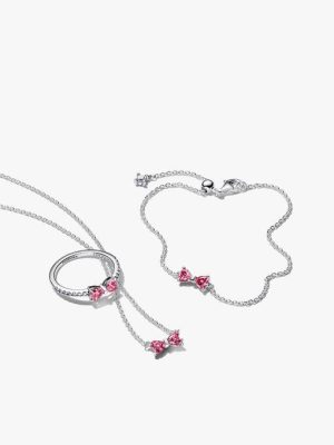 Sparkling Bow Jewelry Set