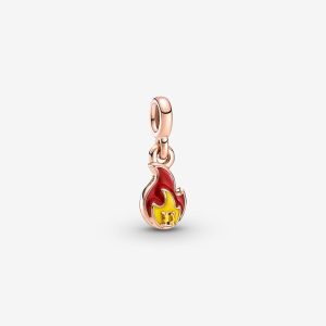 Burning Flame Mini Dangle