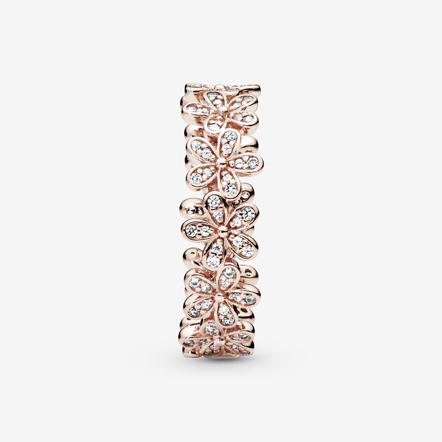 Flower Ring Rose gold plated - Image 2