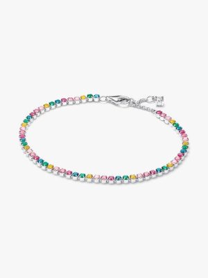 Rainbow Tennis Bracelet