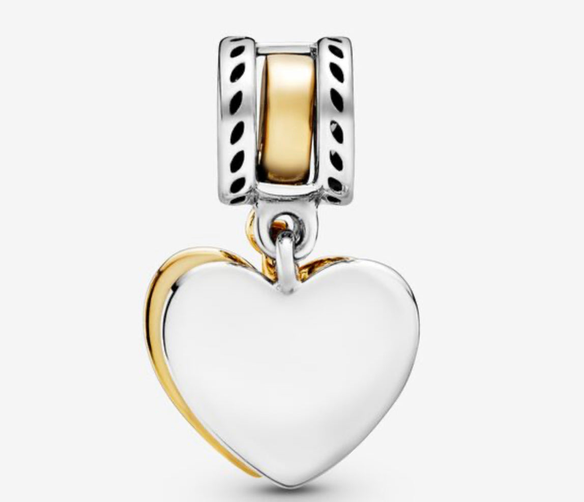 Seeds of the Future Split Heart Dangle Charm - Image 2
