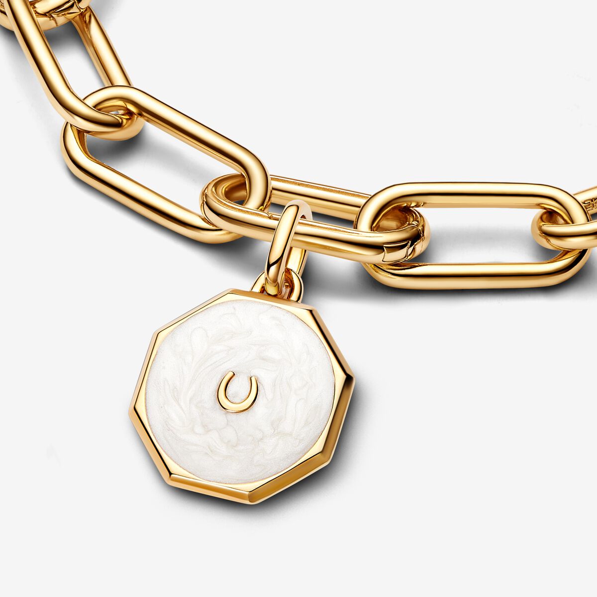 Lucky Horseshoe Medallion Charm - Image 3