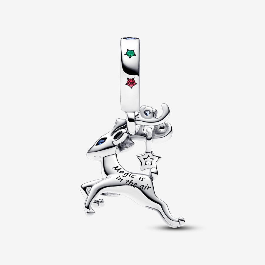 Magical Christmas Reindeer Dangle Charm - Image 3