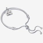 Pearlescent White Heart Bracelet Set