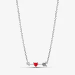 Pijl & Muranoglas Hart Halsketting