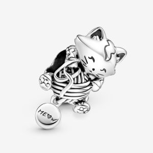 Kitten & Yarn Ball Charm