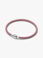 Shimmering Pink Cord Bracelet