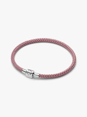 Shimmering Pink Cord Bracelet