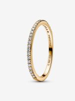 Era 14k Gold Lab-grown Diamond Half Eternity Pavé Band Ring