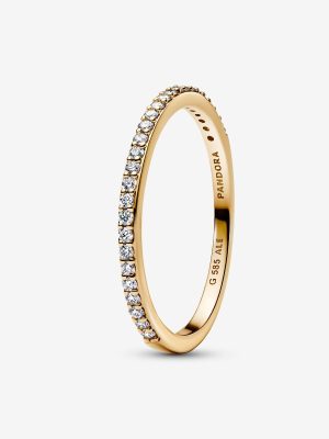 Era 14k Gold Lab-grown Diamond Half Eternity Pavé Band Ring