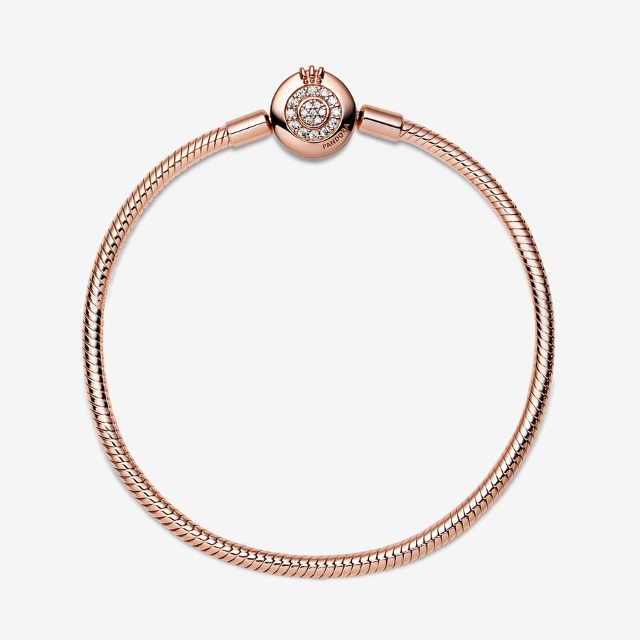 Smooth Rose Signature Padlock Bracelet - Image 3