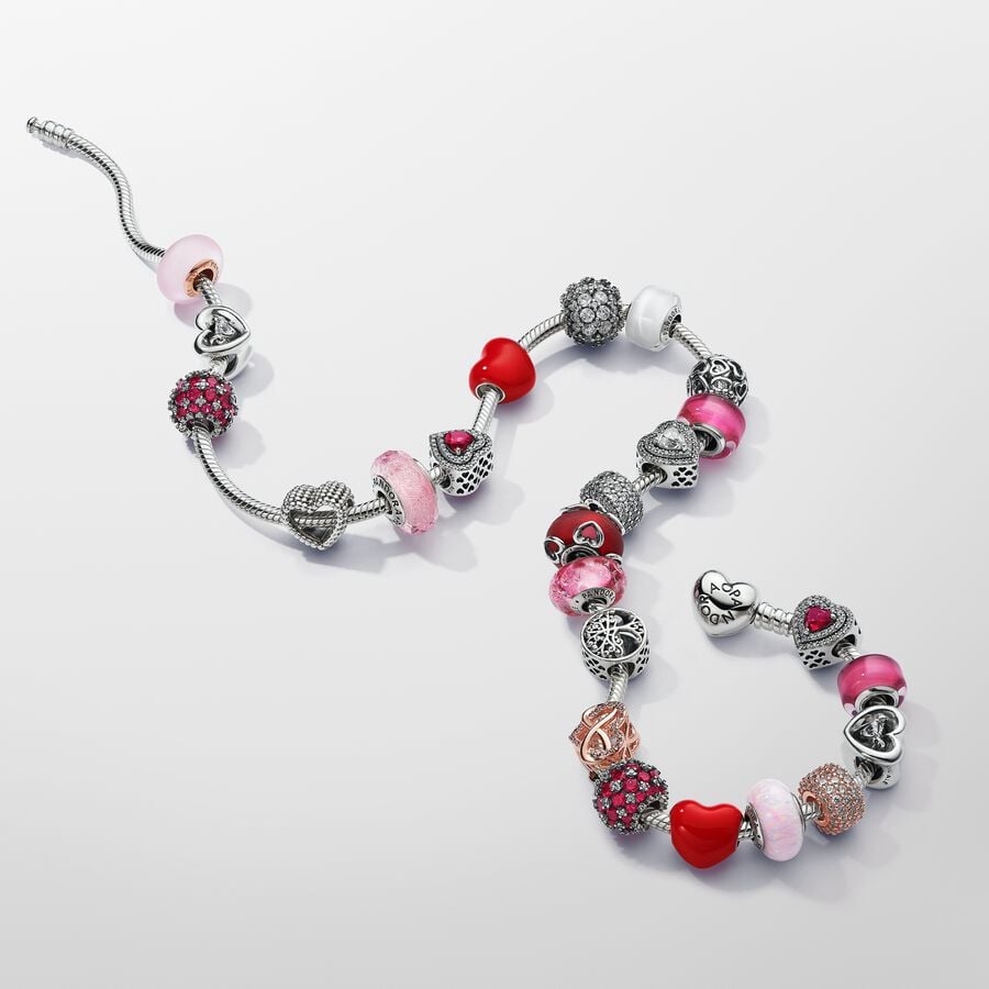 Sparkling Pavé Round Pink Charm - Image 3