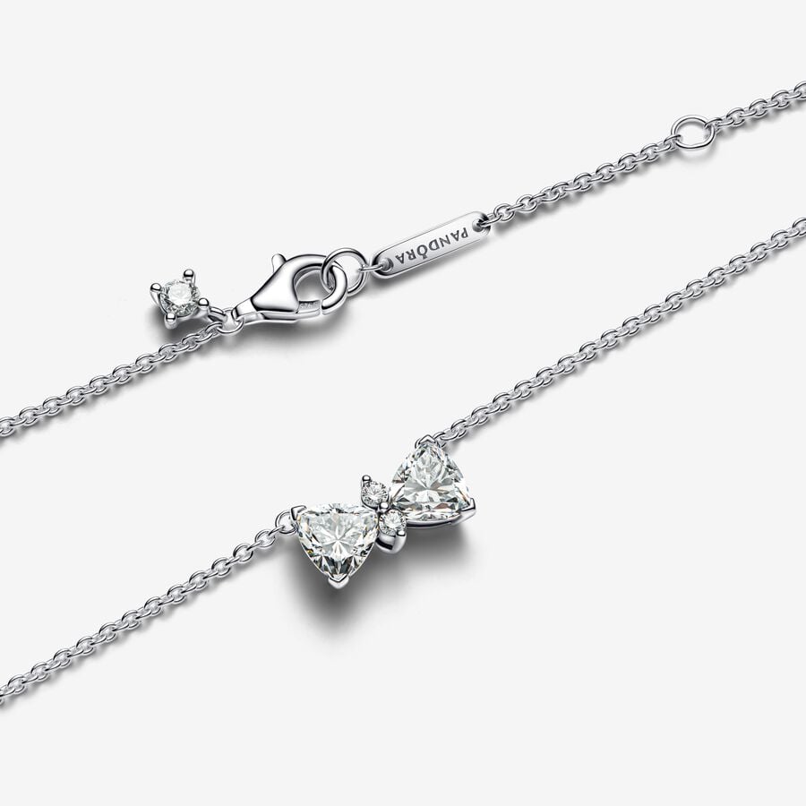 Sparkling Bow Necklace - Image 2