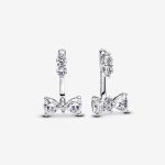 Sparkling Bow Drop Earrings