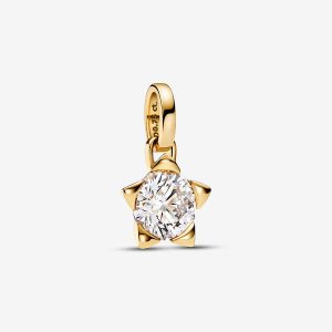 Lab-grown Diamond Star Pendant 0.75 carat tw 14k Gold