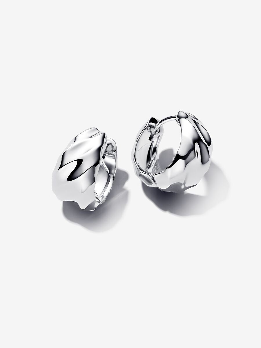 Rippled Small Hoop Earrings
