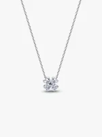 Sparkling Lucky Clover Pendant Necklace