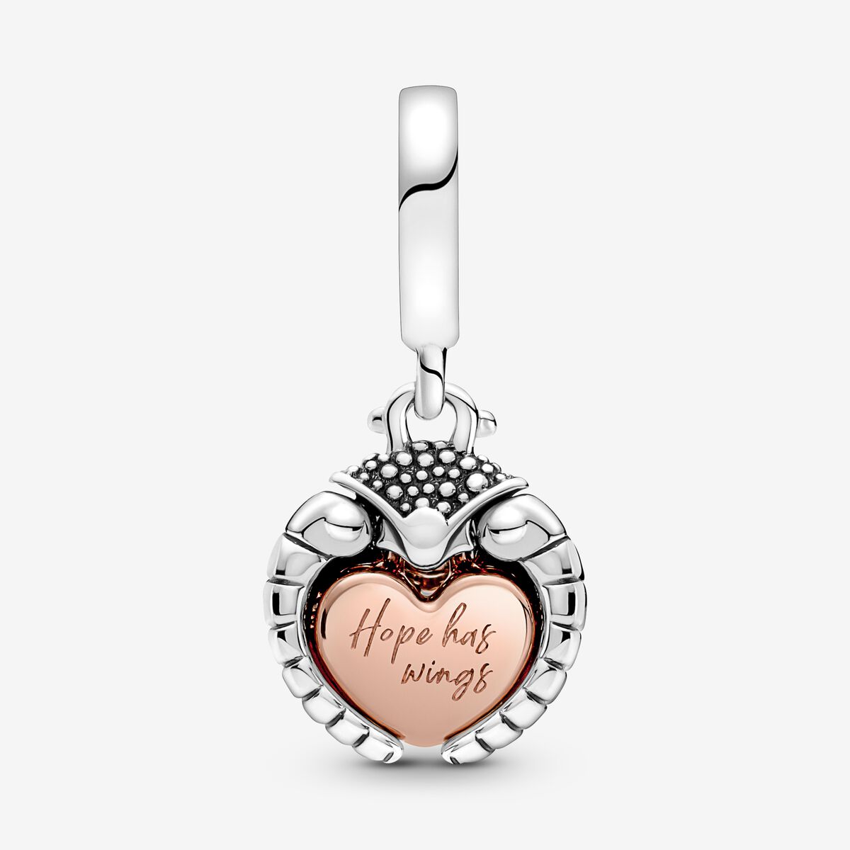 Club 2022 Ladybird & Heart Dangle Charm - Image 2